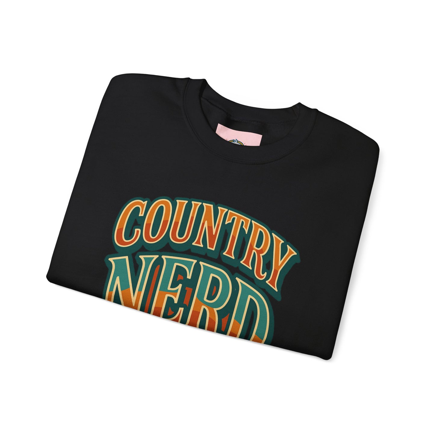 Country Nerd Crewneck Sweatshirt β Retro Western Graphic Pullover -Unisex Crewneck
