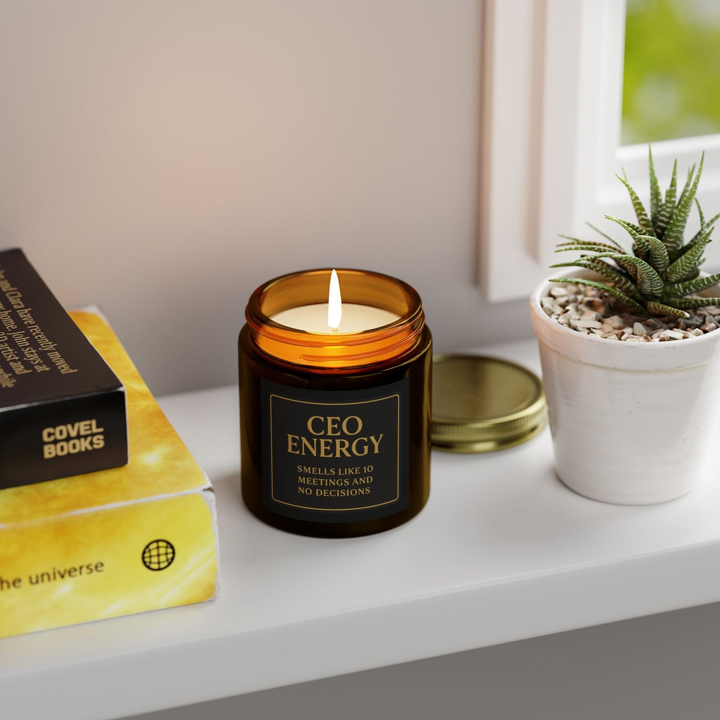 CEO Calm in a Jar Candle: Elevate your workflow with lavender & fig aromatherapy. For founders seeking clarity, focus, and stress relief.