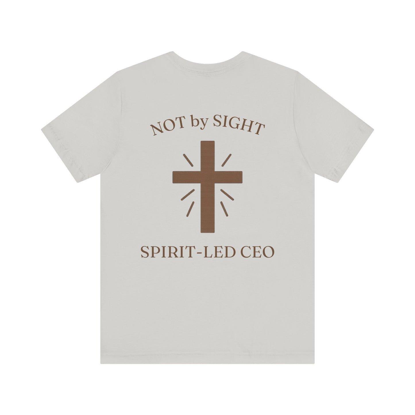 Promoting by Faith Tee | Spirit-Led CEO Shirt | Faith Based Apparel | Christian Entrepreneur | Not by Sight | Kingdom Business Wear