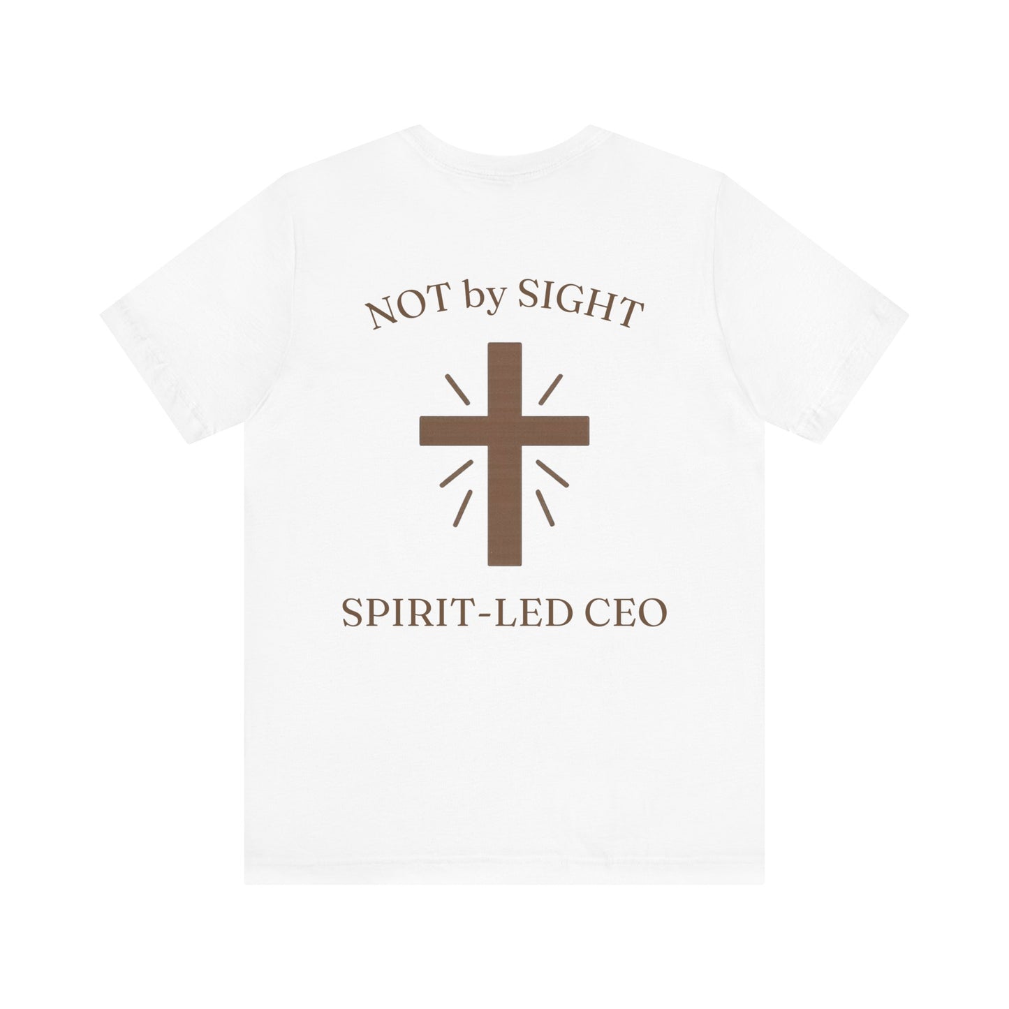Promoting by Faith Tee | Spirit-Led CEO Shirt | Faith Based Apparel | Christian Entrepreneur | Not by Sight | Kingdom Business Wear