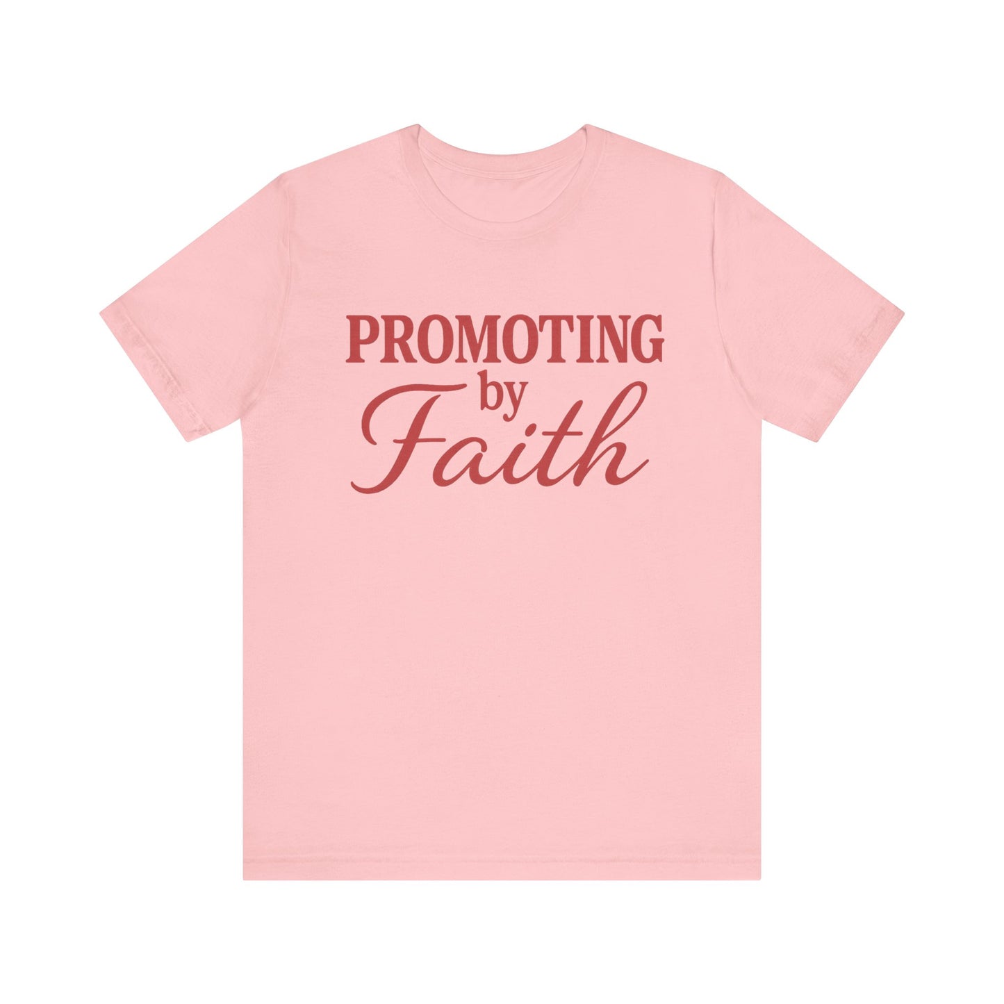 Promoting by Faith Tee | Spirit-Led CEO Shirt | Faith Based Apparel | Christian Entrepreneur | Not by Sight | Kingdom Business Wear