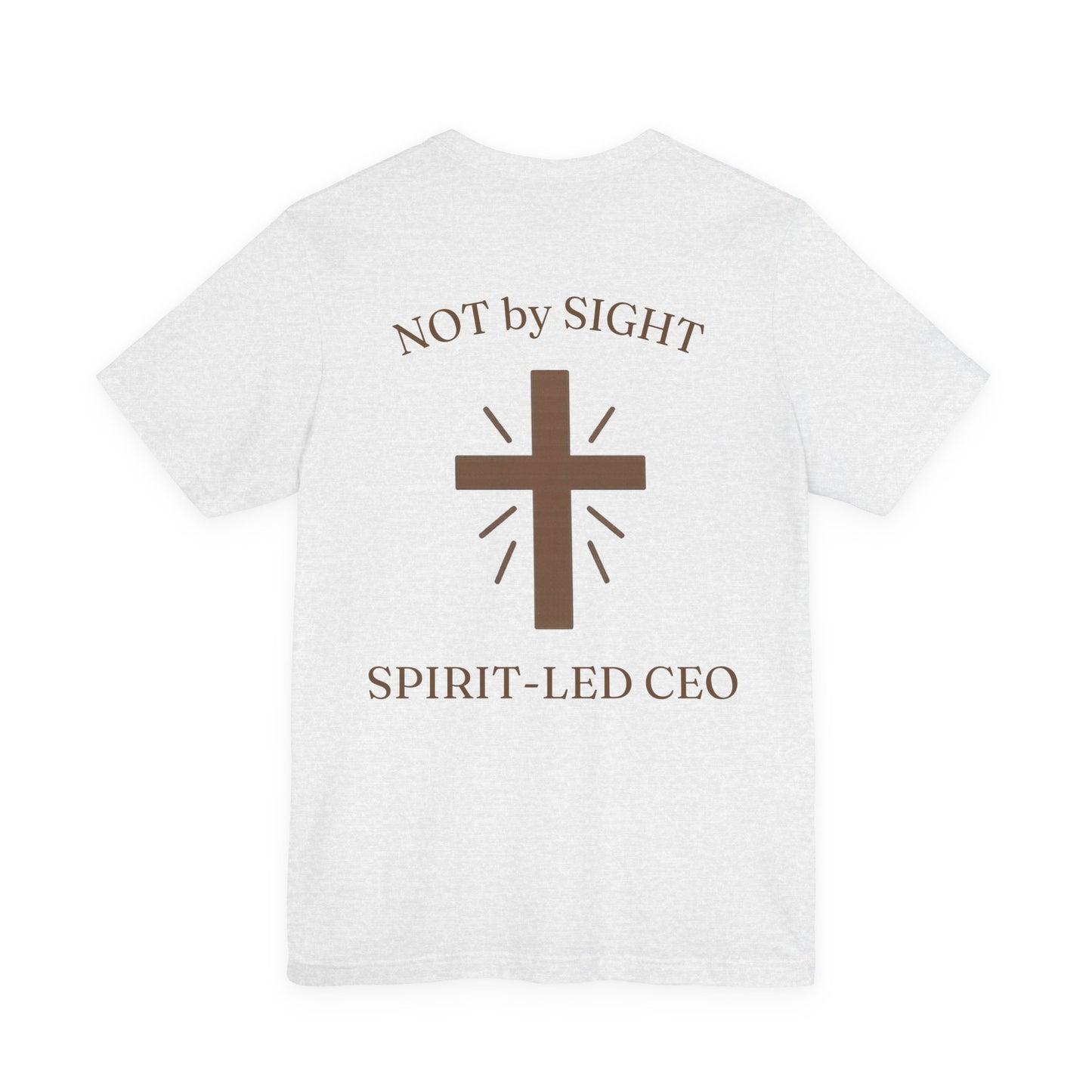Promoting by Faith Tee | Spirit-Led CEO Shirt | Faith Based Apparel | Christian Entrepreneur | Not by Sight | Kingdom Business Wear