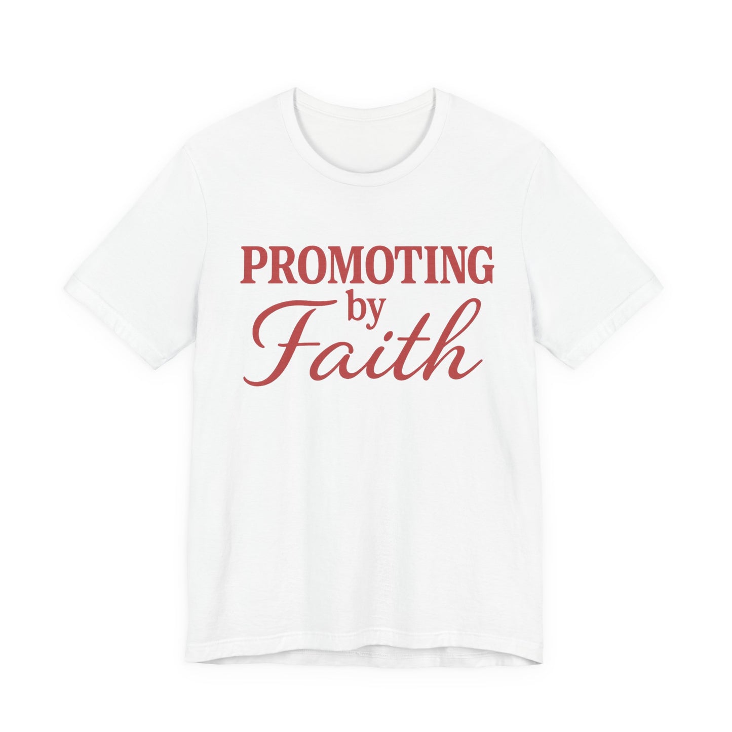 Promoting by Faith Tee | Spirit-Led CEO Shirt | Faith Based Apparel | Christian Entrepreneur | Not by Sight | Kingdom Business Wear