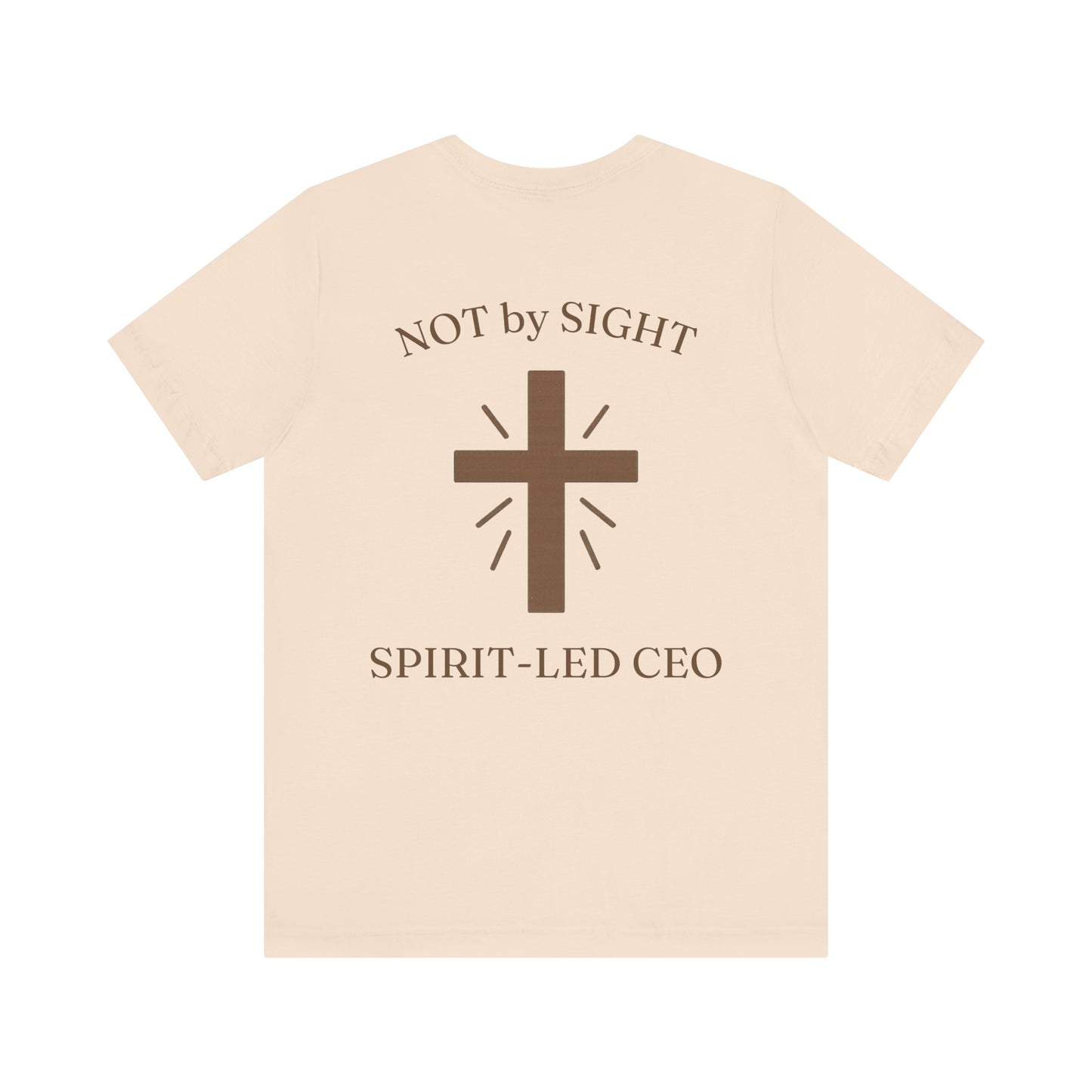 Promoting by Faith Tee | Spirit-Led CEO Shirt | Faith Based Apparel | Christian Entrepreneur | Not by Sight | Kingdom Business Wear