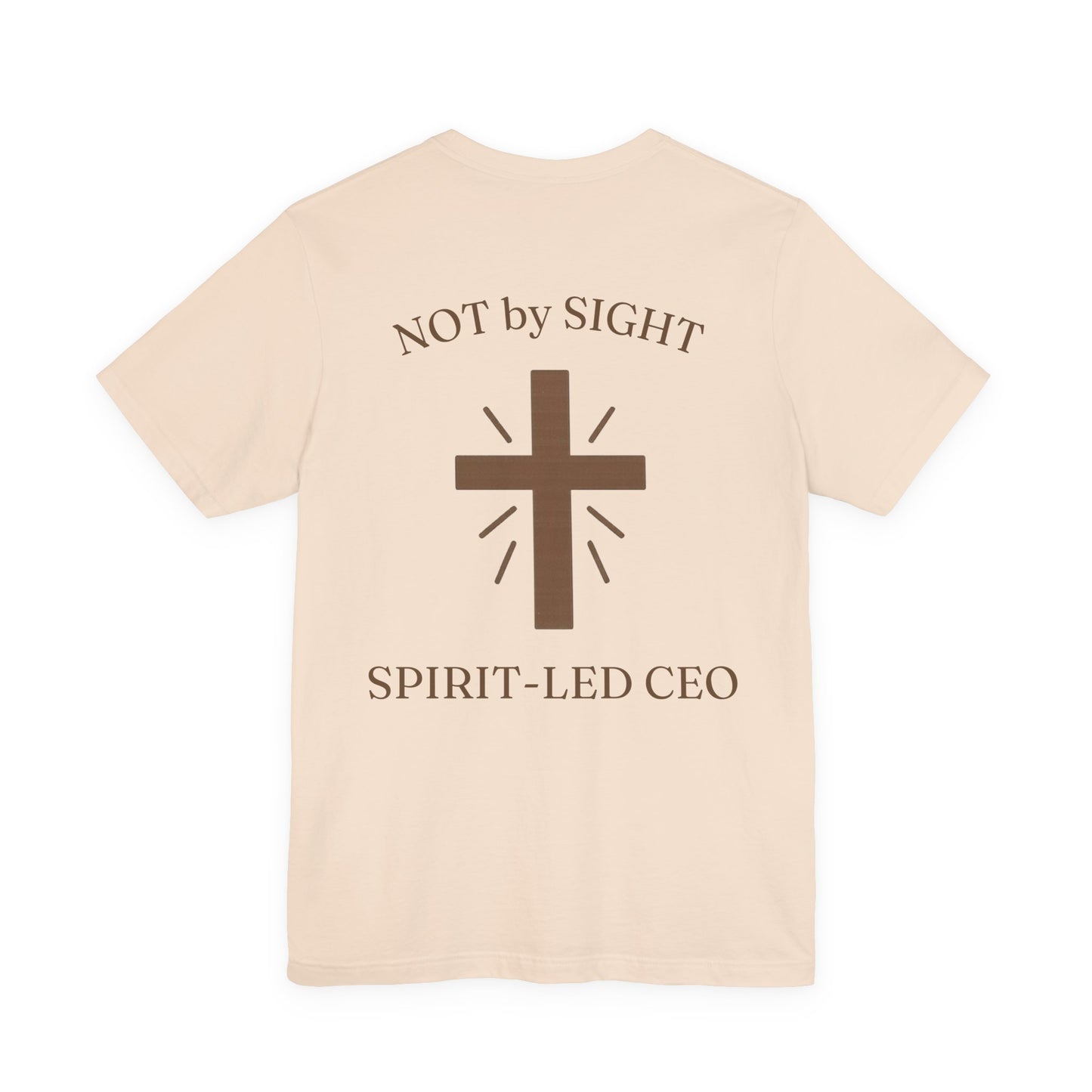 Promoting by Faith Tee | Spirit-Led CEO Shirt | Faith Based Apparel | Christian Entrepreneur | Not by Sight | Kingdom Business Wear