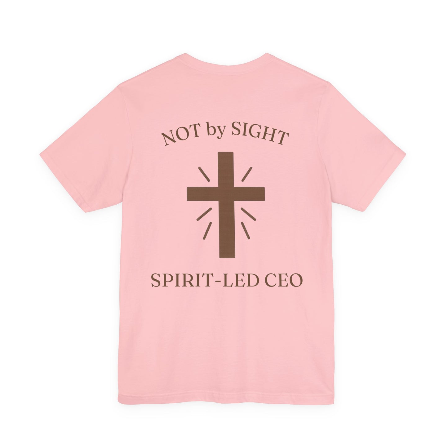 Promoting by Faith Tee | Spirit-Led CEO Shirt | Faith Based Apparel | Christian Entrepreneur | Not by Sight | Kingdom Business Wear