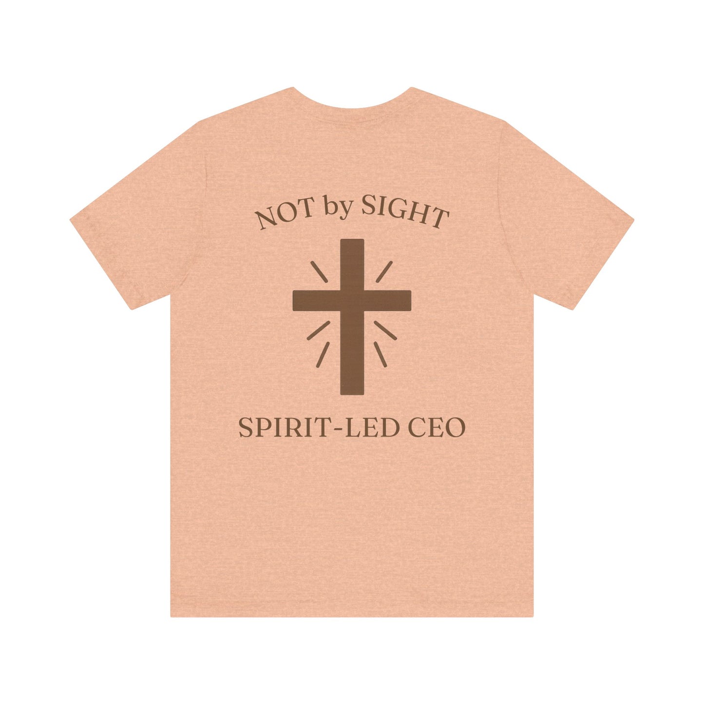 Promoting by Faith Tee | Spirit-Led CEO Shirt | Faith Based Apparel | Christian Entrepreneur | Not by Sight | Kingdom Business Wear