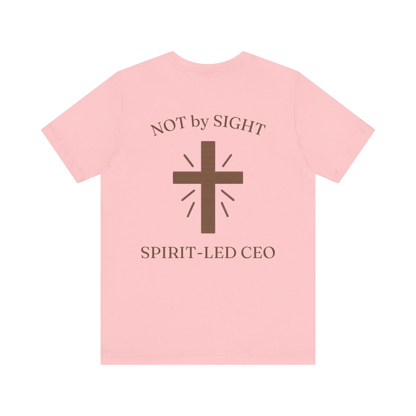 Promoting by Faith Tee | Spirit-Led CEO Shirt | Faith Based Apparel | Christian Entrepreneur | Not by Sight | Kingdom Business Wear