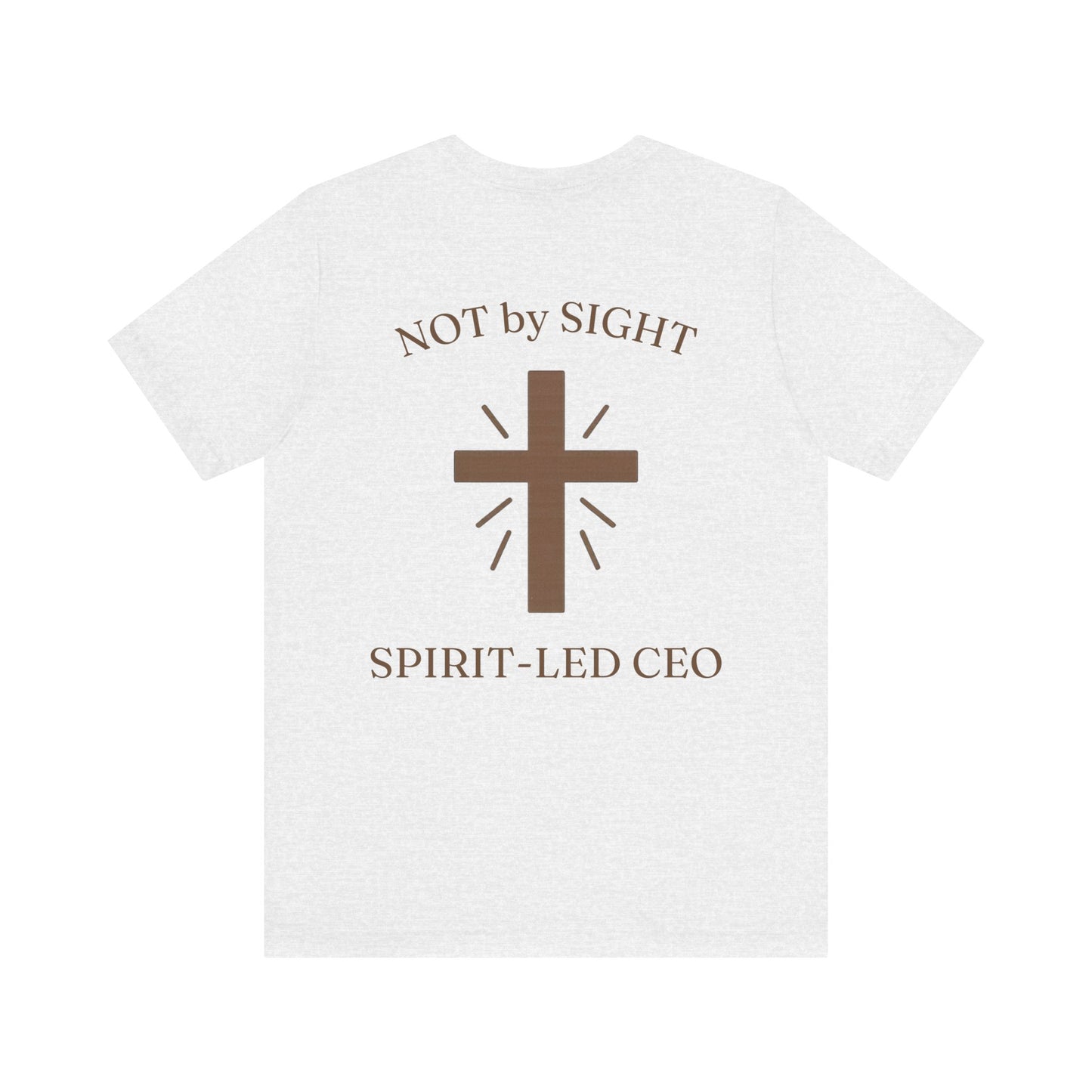 Promoting by Faith Tee | Spirit-Led CEO Shirt | Faith Based Apparel | Christian Entrepreneur | Not by Sight | Kingdom Business Wear