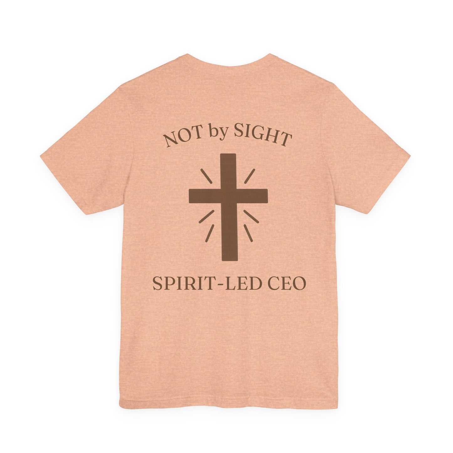 Promoting by Faith Tee | Spirit-Led CEO Shirt | Faith Based Apparel | Christian Entrepreneur | Not by Sight | Kingdom Business Wear